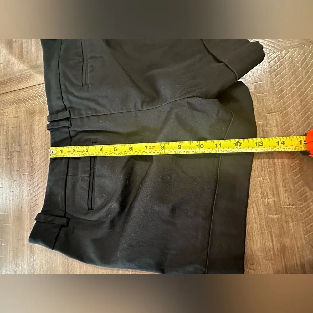 Mossimo Women's Black Cotton Stretch Cuffed Chino Short Shorts Size 8 - Picture 9 of 12